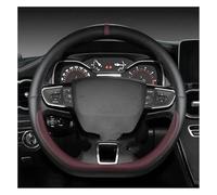 Car Steering Wheel Protector For VW For Teramont For Atlas For Tcross 2017-2021 D Shape Car Steering Wheel Cover Decorative Auto Protector(Wine Red)
