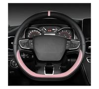 Car Steering Wheel Protector For VW For Teramont For Atlas For Tcross 2017-2021 D Shape Car Steering Wheel Cover Decorative Auto Protector(Pink)