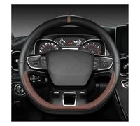 Car Steering Wheel Protector For VW For Teramont For Atlas For Tcross 2017-2021 D Shape Car Steering Wheel Cover Decorative Auto Protector(Brown)