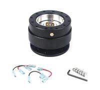 Car Steering Wheel Quick Release Hub Adapter Snap Off Boss Kit With Logo Or Not Logo YIJIAVSX(Logo-Black)