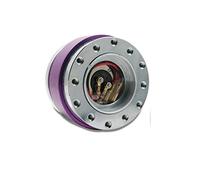 Car Steering Wheel Quick Release Hub Adapter, Universal Snap Off Boss Kit, 6-Holes Patterns, Purple