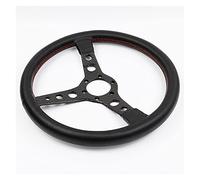 Car Steering Wheel,Racing Steering Wheel Sport Universal 14inch/345mm Real Carbon Fiber Genuine Leather Drift Sport(4)