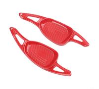Car Steering Wheel Shift Paddle Extensions for Cupra For Ateca 2021-2025 | ABS Carbon Fiber Look Gear Shifter Covers | Quick Install Interior Trim Upgrade(Red Carbon Style)