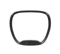 Car Steering Wheel Trim Cover Black For Dodge For Charger For Challenger For Durango 2015-2022 Stickers Accessories Car Interior Moulding(Carbon Fiber Look)