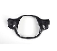 Car Steering Wheel Trim Frame Cover for Smart 451 Fortwo 2009 2010 2011 2012 2013 2014 2015 Carbon Fiber Style Decorative Sticker Car Styling Accessories