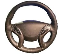 Car Steering Wheel Wrap For Hyundai For Elantra 2011-2016 For Avante For I30 2012 2013 2014-2016 Car Steering Wheel Cover Faux Leather Braiding(Red Thread)