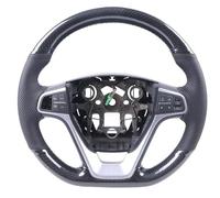 Car Steering Wheel Wrap For Lexus IS IS250 IS250C IS300 IS300C IS350 IS350C 2005-2011 Car Steering Wheel Cover Carbon Fiber Stitched Leather(A Carbon Pure Black)