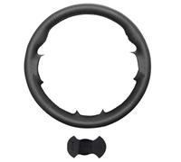 Car Steering Wheel Wrap For Toyota For 4Runner For Camry For Corolla For Sienna 1997-2003 Car Steering Wheel Cover Dark Gray Beige Black Mircrofiber Leather(Black Thread)