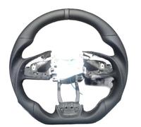 Car Steering Wheels Compatible With Civic Gen 10th For Type R FK8 2016 2017 2018 2019 2020 2021 2022 2023 Car Sports Steering Wheel Accessories Flat Bottom D Shape(Black)