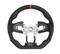 Car Steering Wheels Compatible With Civic Gen 10th For Type R FK8 2016 2017 2018 2019 2020 2021 2022 2023 Car Sports Steering Wheel Accessories Flat Bottom D Shape(Red)