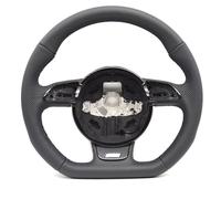 Car Steering Wheels Compatible With For A4 B8 A3 8V A4 A5 A7 Q3 Q5 Q7 Perforated Flat Bottomed Steering Wheel Assembly Sport Steering Wheel Car Parts
