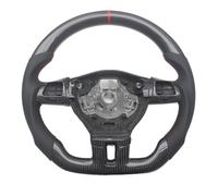 Car Steering Wheels Compatible With For Golf 6 For Jetta Mk6 For Passat B7 For CC For Bora Replacement Carbon Fiber Sports Steering Wheel Car Accessories(No Button 2)