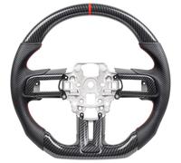 Car Steering Wheels Compatible With For Mustang For GT350 GT500 2018 2019 2020 2021 2022 2023 Carbon Fiber Steering Wheel Racing Wheel With Cover Trim Car Parts