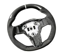 Car Steering Wheels Compatible With Tesla For Model 3 2017 2018 2019 2020 For Model Y Carbon Fiber Steering Wheel Car Accessories Customize Cover Trim No Heating