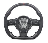 Car Steering Wheels Compatible With TT MK2 2006 2007 2008 2009 2010 2011 2012 2013 2014 For TTS R8 Replacement Carbon Fiber Steering Wheel Car Parts(With Paddles A)