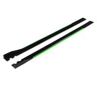Car Steps Side Skirts For Benz For W205 W204 W203 W212 W213 W117 W176 Car Side Skirt Extension Rocker Splitters Diffuser Winglet Step(Green)