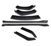 Car Steps Side Skirts For VW For Passat For B7 2011-2015 Car Front Bumper Lip Body Spoiler Protector Side Skirts Rear Wrap Angle Splitter(Matte Black)