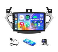 Car Stereo 2 Din for Opel Vauxhall Corsa E 2015-2019 with Carplay Android Auto GPS Navi 9in IPS Touchscreen Mirror Link WiFi Navi Bluetooth EQ FM/RDS DSP Backup Camera SWC+ Mic, 2G+32G