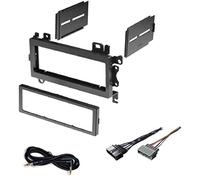 Car Stereo Dash Kit and Wire Harness for Installing a New Single Din Radio for 1997-2001 Jeep Cherokee, 1992-1998 Jeep Grand Cherokee, 1997-2002 Jeep Wrangler