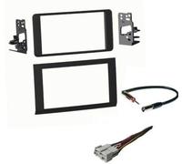 Car Stereo Dash Mount Kit, Wire Harness and Antenna Adapter Combo to Install a Double Din Size Aftermarket Radio Made for 1996-2005 Chevrolet Astro Van + Made for 1996-2005 GMC Safari
