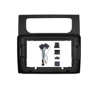 Car Stereo Dash Panel Car Radio Fascias Frame For VW For Touran 2004 2005 2006-2015 9 Inch Stereo Panel Wiring Harness Power Cable Canbus Mount Kit(Frame-2015-black-A)
