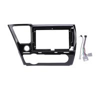 Car Stereo Dash Panel Frame, 2 Din 9in Seamless Fit Navigation Fascia Panel Frame with Protective Cover for 2012 2015 US Version (With power cord)