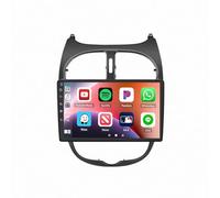 Car Stereo for Apple Carplay & Android Auto for Peugeot 206 2000-2016 Hd Touch Screen Radio with Bluetooth, Transmission, Aux, Support Voice Control, 8 Core 6G+128G