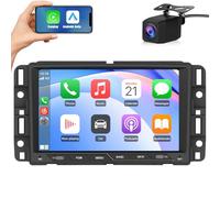 Car Stereo for Chevy Silverado GMC Sierra Yukon 2007-2013 Head Unit Radio CarPlay Android Auto with GPS Navigation Bluetooth Backup Camera