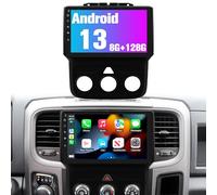 Car Stereo for Dodge Ram 1500 2500 3500 2013-2018, Car Audio Receivers for Dodge Ram Maunal AC, 9" Radio Touchscreen with Wireless Aftermarket Android Auto Head Unit Backup Camera Carplay for Apple
