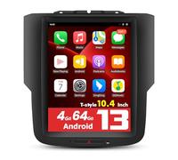 Car Stereo for Dodge Ram 2013-2018 1500 2500 3500 10.4" T Style Android System 4G+64G Touch Screen Multimedia Player Built-in Carplay Android Navigation