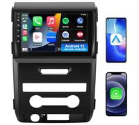 Car Stereo for Ford F150 2009 2010 2011 2012, Android 13, 9 Inch Touch Screen with Wireless CarPlay/Android Auto SWC GPS WiFi 2+32G