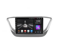 Car Stereo for Hyundai Verna Solaris 2017 2018 Hd Touch Screen, Voice Control, Bluetooth Hands-Free Calling, Ota Updates, Airplay Video Music Car Audio, 4 Core 4G＋64G
