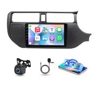 Car Stereo for Kia Rio 2012-2016 Android 14 Double Din Car Radio 9 Inch Touch Screen with Wireless Carplay Android auto Bluetooth GPS WIFI FM/RDS SWC Split Screen Backup Camera, 2G+32G