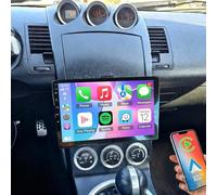 Car Stereo for Nissan 350Z 2003-2009, Double Din Head Unit Radio w/Wireless Carplay Android Auto GPS Sat Nav 10.1 inch Radio Bluetooth WiFi FM RDS DSP SWC Mirror Link Backup Camera 2G+64G