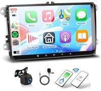 Car Stereo for VW Tiguan 2008-2014 with 9 Inch Touch Screen,Wireless Carplay and Android Auto,GPS Nav/Android 13/Bluetooth/FM/SWC/Backup Camera/2+32G