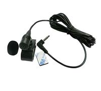 Car Stereo Microphone 3.5mm External Mic Compatible for Boss Corehan Power Acoustik Kenwood JVC Sony Jensen Alpine Car Stereo CD DVD Player Radio Navigation BT with Clip Mount