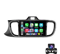 Car Stereo MP5 Player For K-ia Pegas 2017-2019 Car Radio With Carplay Android Auto Mirror Link, 9" Touch Screen Car Radio With Bluetooth Backup Camera FM SWC Dual USB Input(Color:4-Core 2+32G)
