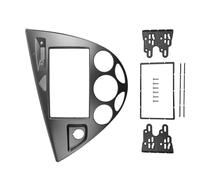 Car Stereo Panel Fascia Radio DVD Frame CD GPS Bezel Double 2 Din For Ford For Focus For Fiesta 1998-2006 Car Radio Frame(LHD silver,178x102mm)