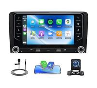 Car Stereo Radio Compatible for Audi A3 2003-2012 with Carplay Android Auto GPS Navigation 7in Touchscreen Car Radio Player with Bluetooth Wifi FM/RDS SWC Split Screen + Backup Camera