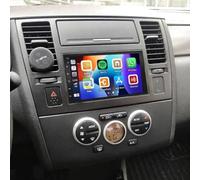 Car Stereo Radio Compatible for Nissan Tiida 2004-2011 with Carplay Android Auto GPS Navigation 7in Touchscreen Car Radio Player with Bluetooth Wifi FM/RDS SWC Split Screen + Backup Camera