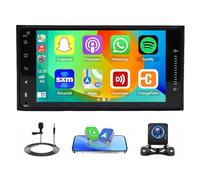 Car Stereo Radio Compatible for Toyota Rukus 2010 with Carplay Android Auto GPS Navigation 7in Touchscreen Car Radio Player with Bluetooth Wifi FM/RDS SWC Split Screen + Backup Camera