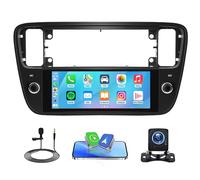 Car Stereo Radio Compatible for VW Up 2011-2016 with Carplay Android Auto GPS Navigation 6.86in Touchscreen Car Radio Player with Bluetooth Wifi FM/RDS SWC Mirror Link Split Screen + Backup Camera