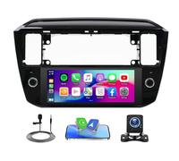 Car Stereo Radio Compatible for VW Up 2016-2023 with Carplay Android Auto GPS Navigation 6.86in Touchscreen Car Radio Player with Bluetooth Wifi FM/RDS SWC Split Screen + Backup Camera