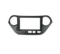 Car Stereo Radio Fascia Black Audio Panel Bezel 9" 2 Din Android Head Unit Car Radio Frame Kit/Fit For Hyundai Grand I10 2013-2016 Auto Stereo Dash Panel Facia Trim Bezel Faceplate(LHD,Fascia)