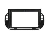 Car Stereo Radio Fascia Black Audio Panel Bezel Re 9 Inch Frame Auto Radio Fascia/Fit For Fiat 500 Multimedia player Frame Dashboard Bezel Panel 2 din ABS Silver Car Stereo Radio Fascia Bezel Replace