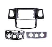 Car Stereo Radio Fascia Panel 9 Inch Black ABS Protective Navigation Frame Kit for 2011 2016 Auto AC Model (No Power Cord)