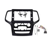 Car Stereo Radio Fascia Panel Navigation Frame Precise Fit Black ABS Material for 2014 to 2017 Seamless Integration Easy Installation (With Wire Harness)