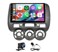 Car Stereo Radio fit for Jazz GD 2002-2008,9inch fit for Android 13 Touchscreen with Split Screen,Built-in WIFI & Bluetooth,Steering Wheel Control,AV-Out,Rearview & Tire Pressure Monitoring Support