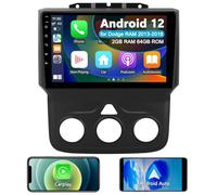 Car Stereo Radio for Dodge RAM 1500 2500 3500, Android 12 Head Unit for 2013 2014 2015 2016 2017 2018 Ram, 9 inch IPS Touch Screen with Wireless Carplay/Android Auto, Bluetooth (for Manual AC Only)