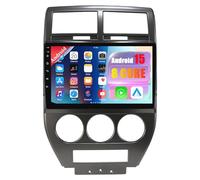 Car Stereo Radio for Jeep Compass Patriot 2007-2009 Android 15 Head Unit with Wireless Carplay Android Auto, 10 inch Touch Screen Bluetooth WiFi GPS FM Backup Camera(8-Core(8G+256G))